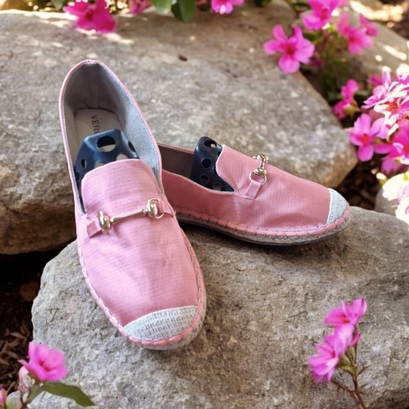 Vero Moda Kera Espadrille Loafer - Pink Ladies Size 8 - Picture 1 of 8